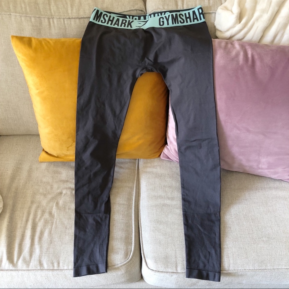 Gymshark Fit Legging - Charcoal/Pale Turquoise